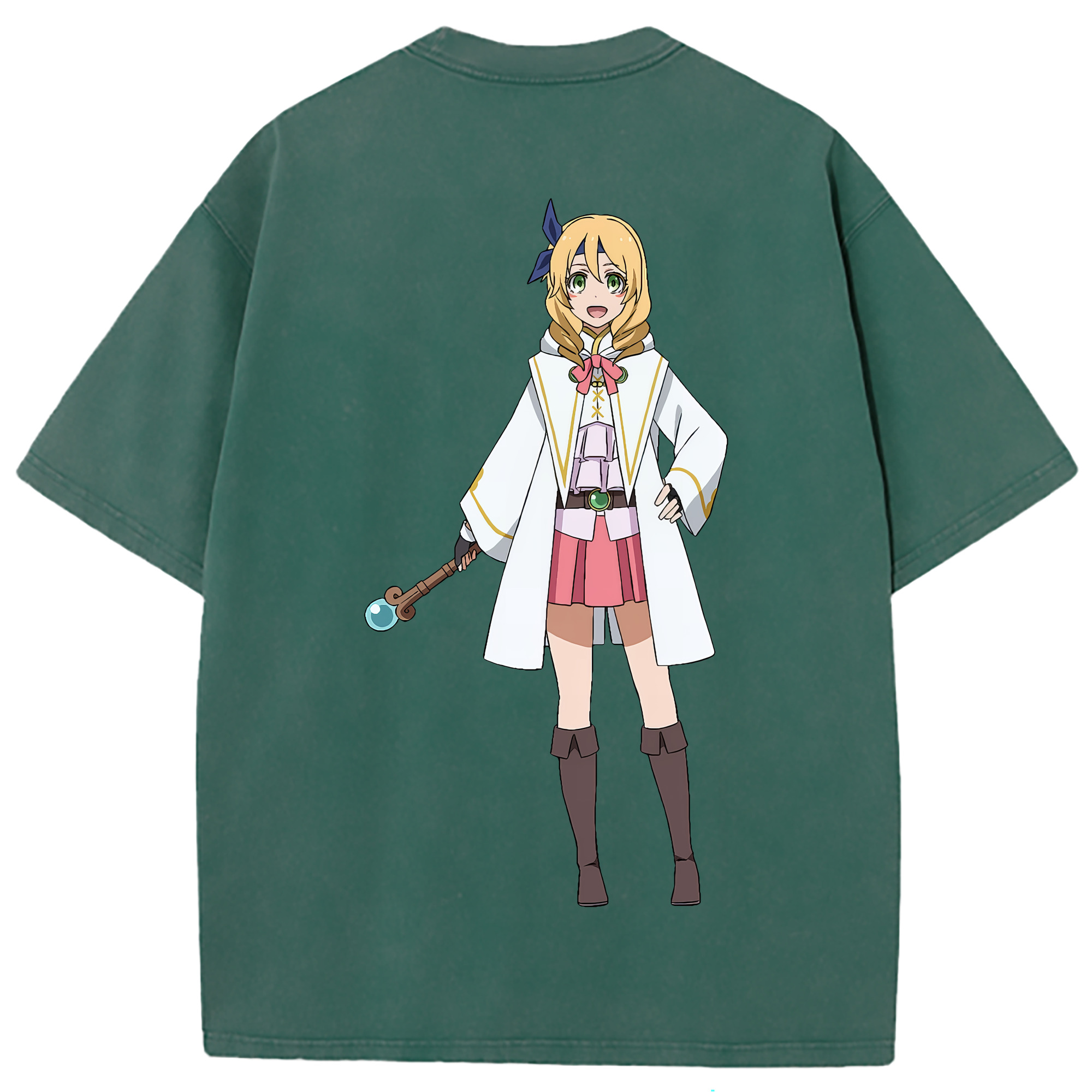 （画像用） 転スラ Regarding Reincarnated to Slime 綿100% ヴィンテージ風 半袖Tシャツ（背面プリント）